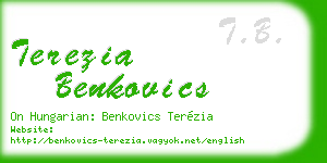 terezia benkovics business card